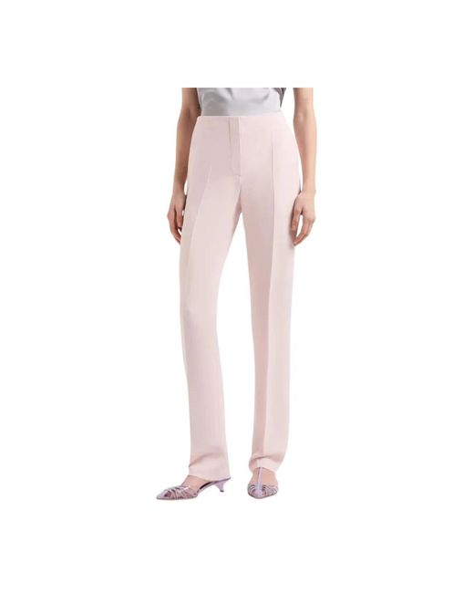 Emporio Armani Pink Slim-Fit Trousers