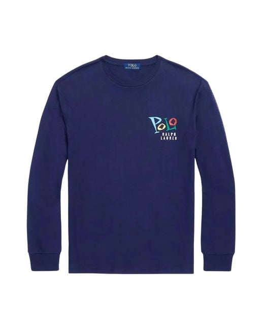 Long Sleeve Tops di Ralph Lauren in Blue da Uomo