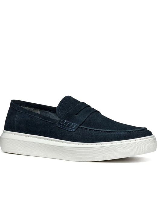 Geox Blaue mokassin loafers für männer in Blue für Herren
