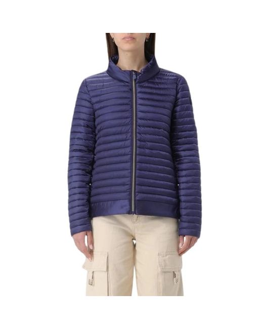 Save The Duck Jassen ,Blauw ,Polyester Blauwe Puffer Jacket in het Blue