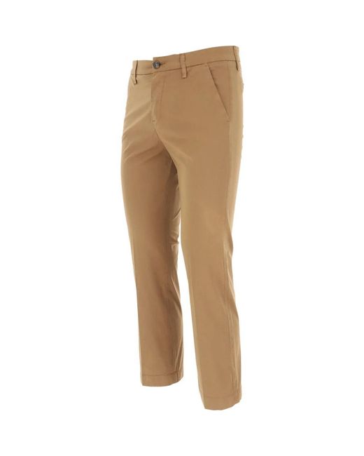 Fay Natural Slim-Fit Trousers