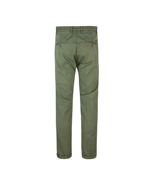 Mason's Broeken ,Groen ,Katoen Groene Katoen Elastaan Broek in het Green voor heren