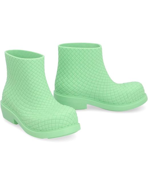 Bottega Veneta Green Rain Boots
