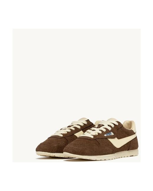 Autry Brown Windspin Sneakers
