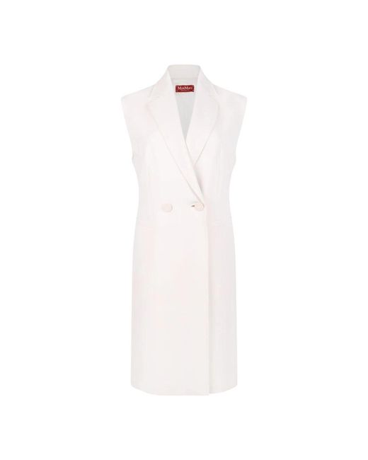 Max Mara White Vests