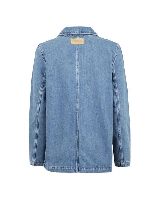 Maison Kitsuné Blue Denim Jackets