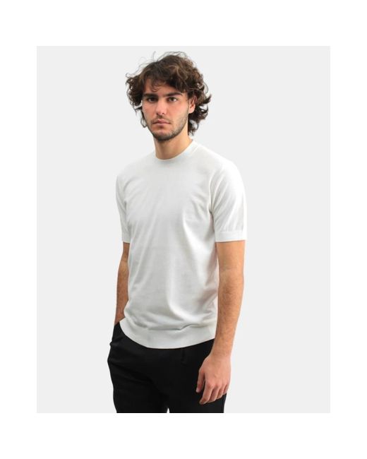 Paolo Pecora Weißes rundhals-t-shirt in White für Herren