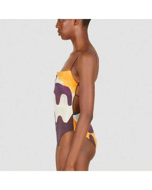 Ziah Multicolor Badeanzug mit grafischem muster