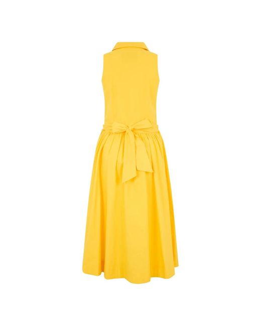 Moschino Yellow Shirt Dresses