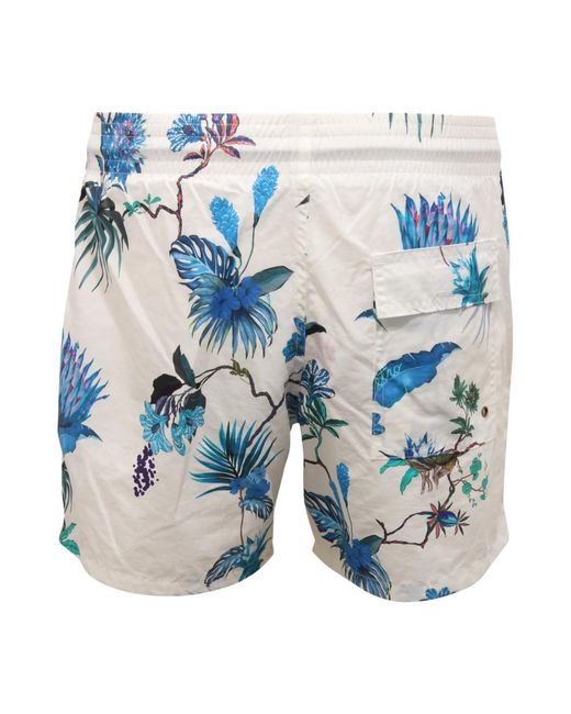 Etro Badmode ,Wit ,Strandkleding Model 1B351 4021 in het Blue voor heren