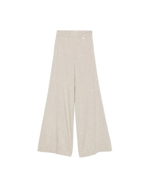 Herno White Wide Trousers