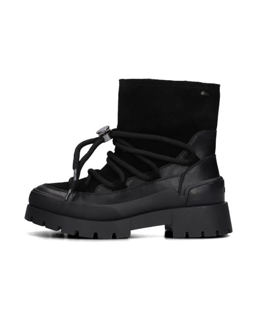 Mexx Black Lace-Up Boots