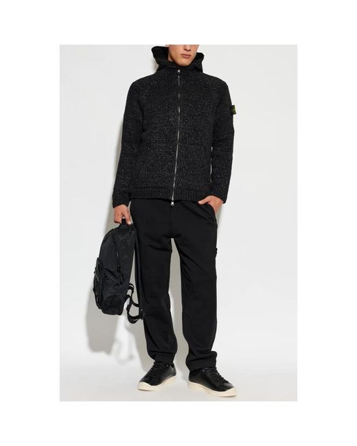 Stone Island Jas Met Logopatch in het Black voor heren