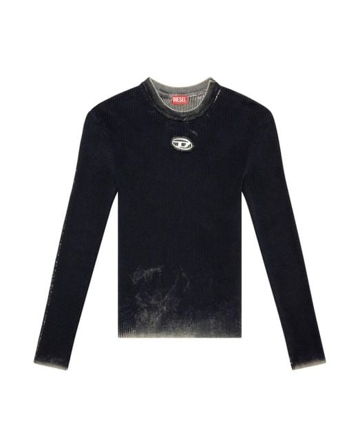 Round-Neck Knitwear DIESEL pour homme en coloris Blue