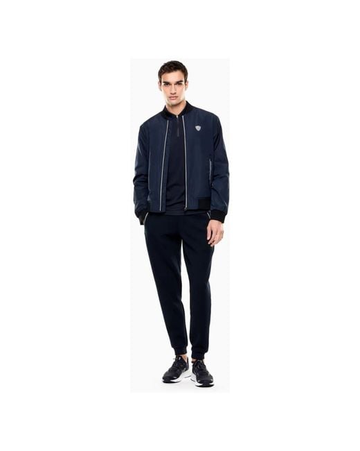 EA7 Blue Bomber Jackets for men