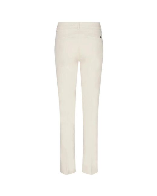 Mos Mosh White Slim-Fit Trousers