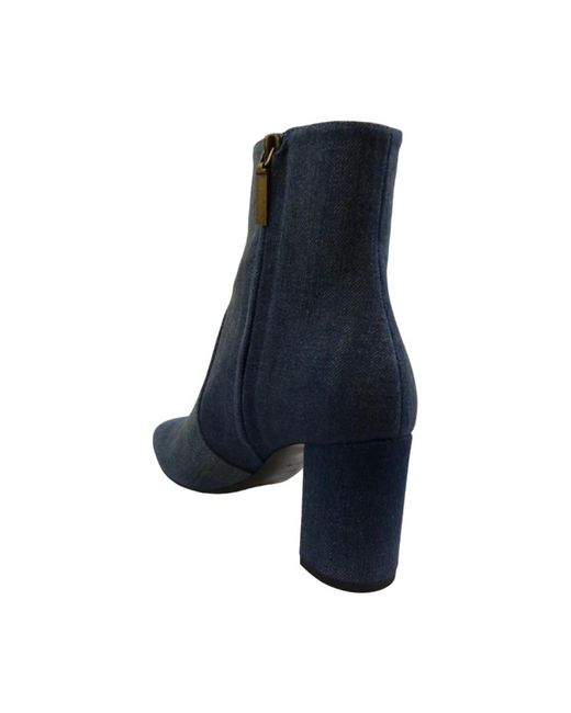 Saint Laurent Blue Heeled Boots