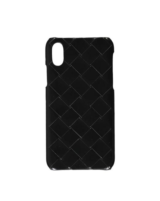 Bottega Veneta Geweven Leren Iphone Hoes in het Black voor heren