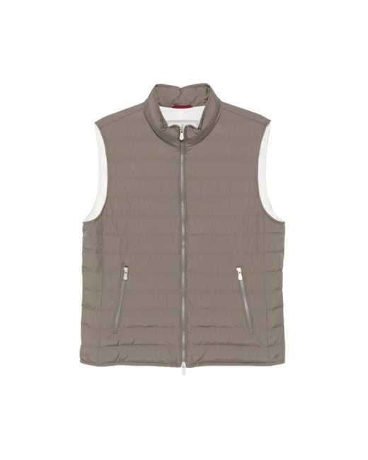 Brunello Cucinelli Brown Waistcoats for men
