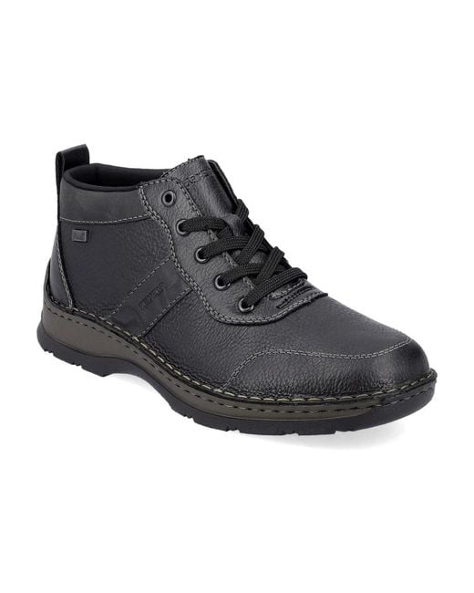 Rieker Black Lace-Up Boots for men