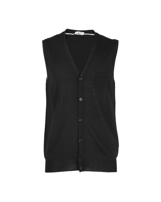 Paolo Pecora Black Waistcoats for men