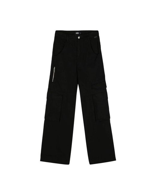 Gcds Black Slim-Fit Trousers for men