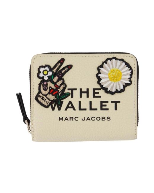 Marc Jacobs Metallic Camp Patchwork Mini Kompakt Geldbörse