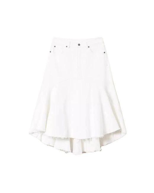 Twin Set White Midi Skirts