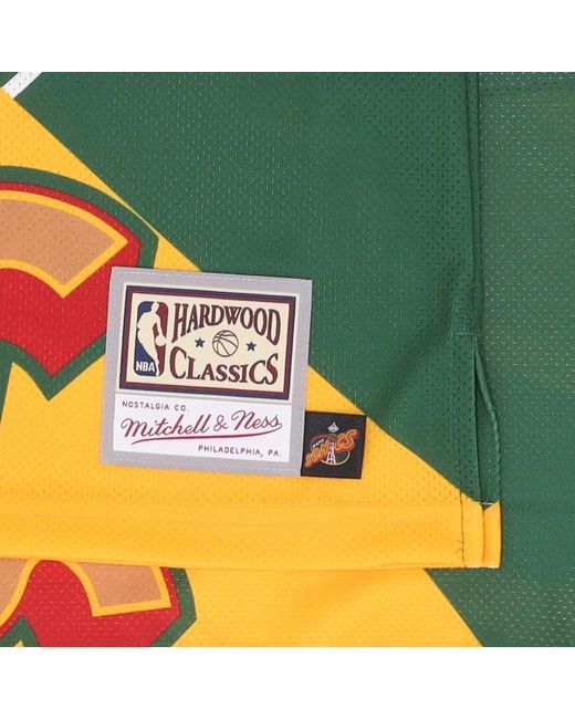 Mitchell & Ness Fitness ,Groen ,Polyester Seattle Supersonics Nba Tank Top in het Green voor heren