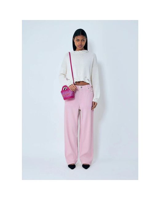 Marni White Round-Neck Knitwear