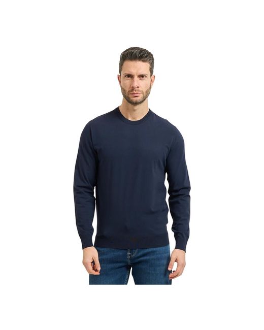 Guess Kadir Rundhals-Pullover in Blue für Herren