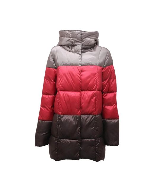 Save The Duck Red Leichte Gesteppte Jacke Mit Modell Iris9