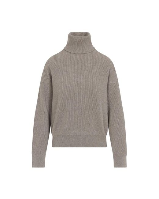 Brunello Cucinelli Gray Turtlenecks