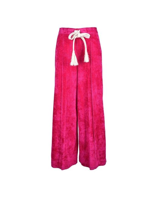 Erika Cavallini Semi Couture Pink Pantalone