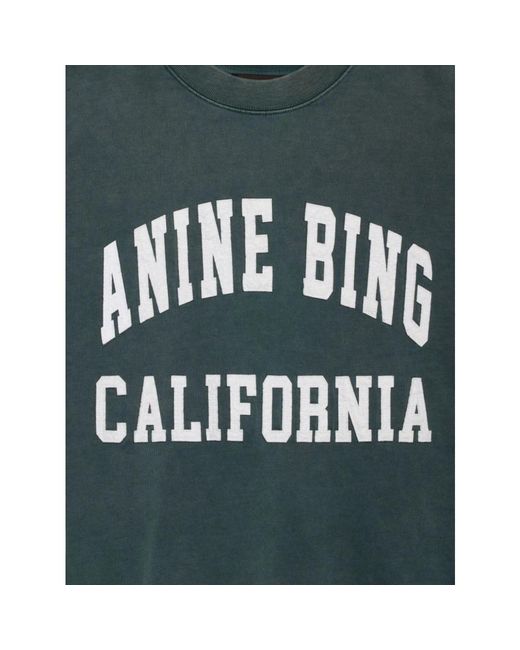 Anine Bing Green Miles sweatshirt - lässige oversized passform