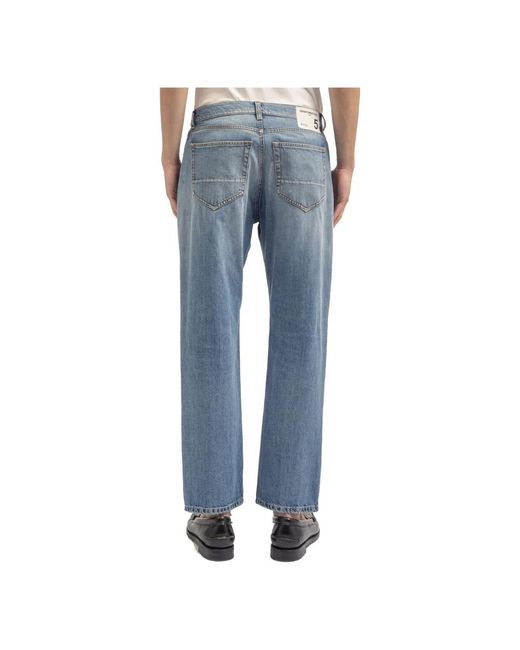 Department 5 Blue Cropped Jeans for men