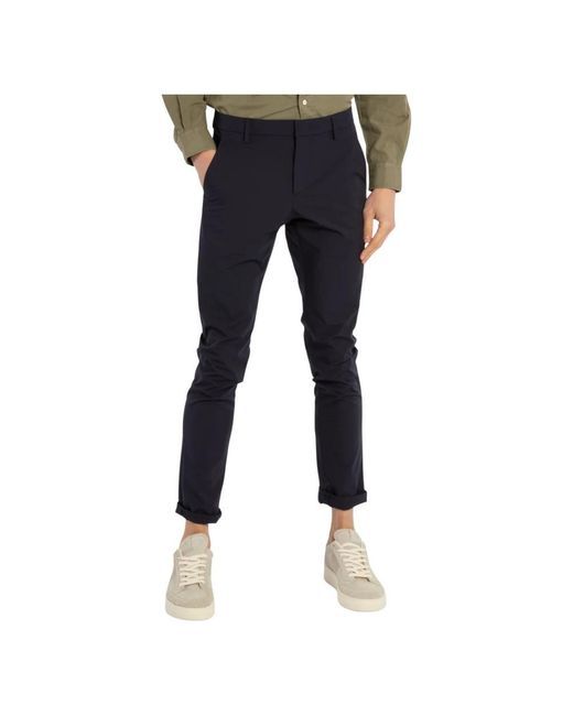 Dondup Blue Cropped Trousers for men