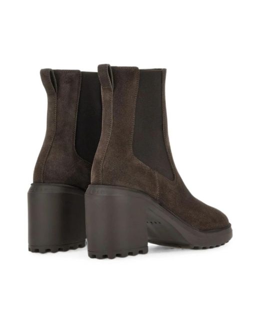 Hogan Brown Chelsea Boots