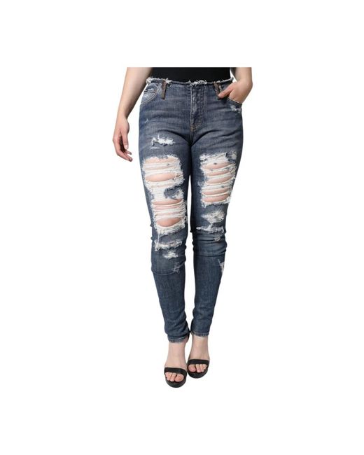 Dolce & Gabbana Blue Skinny Fit Jeans