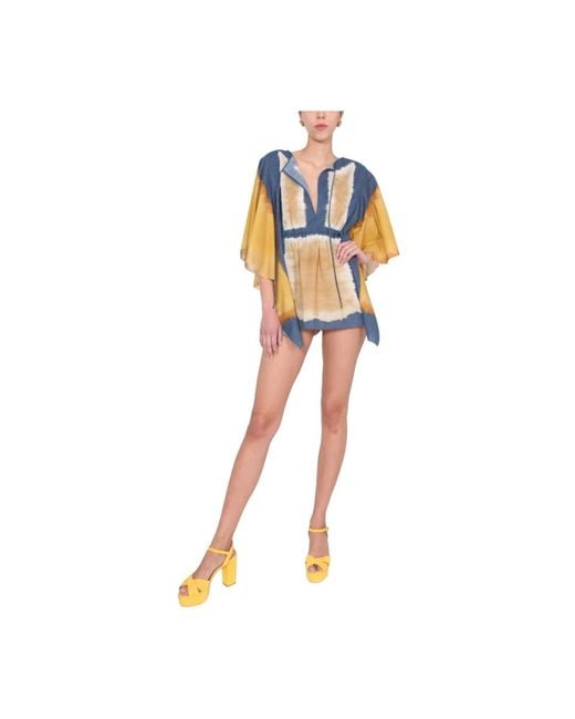 Alberta Ferretti Blue Short Dresses