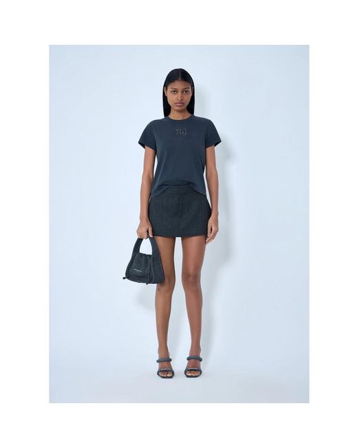 Alexander Wang Tailored Mini Rok in het Blue