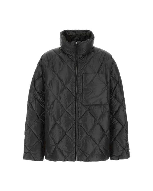 Jil Sander Jassen ,Zwart ,Nylon Stijlvolle Zwarte Nylon Donsjas in het Black voor heren