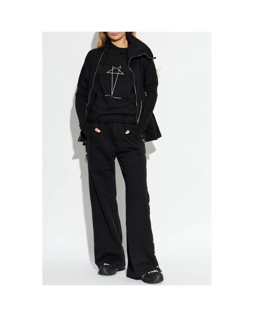 Rick Owens Black Zip-Throughs