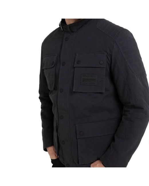 Replay Black Winter Jackets for men