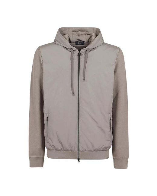 Zip-Throughs Herno de hombre de color Gray