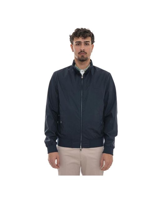 Harmont & Blaine Blue Bomber Jackets for men