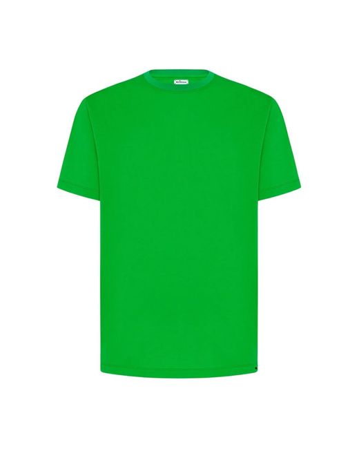 Kiton Grünes baumwoll-t-shirt milano stil in Green für Herren