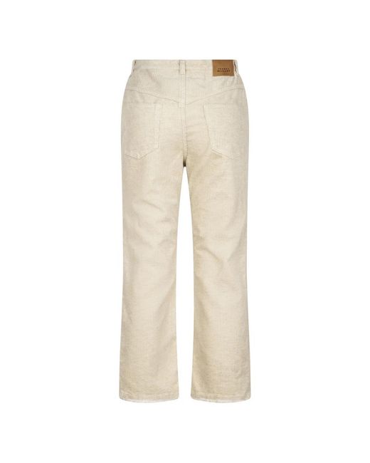 Isabel Marant Natural Straight Trousers