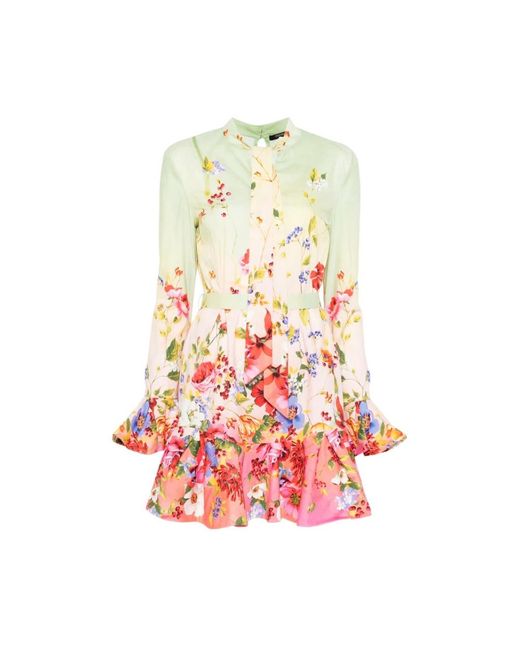 Roberto Cavalli White Short Dresses