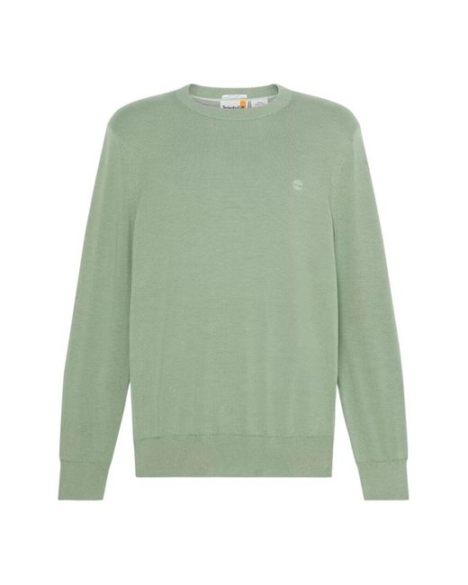 Timberland Grüner Baumwollpullover Dunkles Saphir/Dunkles Denim in Green für Herren